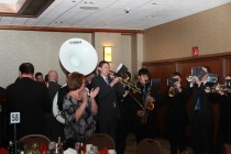 A band entertained guests at the Outland Trophy presentation banquet on Jan. 15 in Omaha.